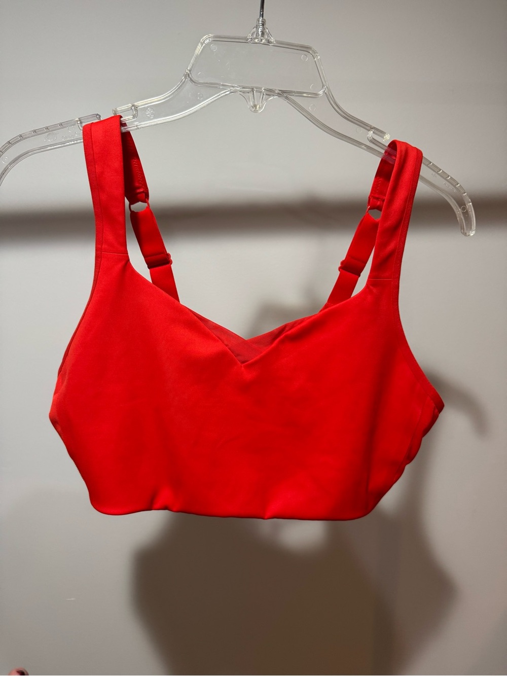 Brooks Red Seamless Sports Bra